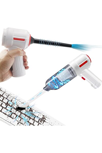 Arabest Compressed Air Duster, Keyboard Cleaner, 3-in-1 Computer Vacuum Cleaners, Rechargeable