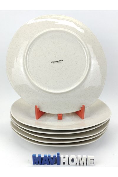 MAViHOME 27 cm Porcelain Serving Plate (6 Pcs)