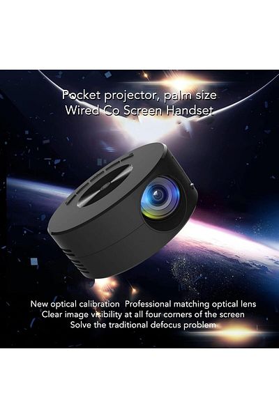 COOYA Mini Portable Projector, Small Outdoor Video Projectors with Synchronize Smartphone Screen Function