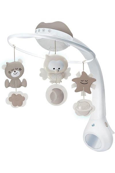 COOYA Projector Musical Mobile, 3 in 1 with Wake up Mode, Complete with 6 melodies and 4 Nature Sounds