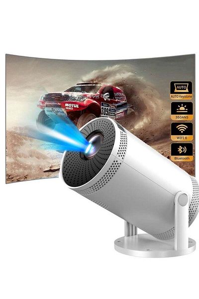 COOYA LED Projector, 2.4G 720P Smart Projector, Home Theater Smart Projector with Wifi, HDMI Interface