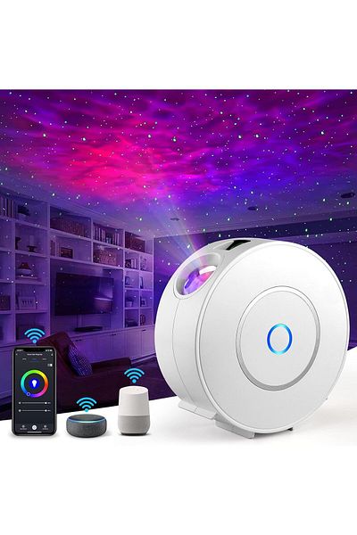 COOYA Galaxy Star Projector, Smart WiFi App/Voice Control, Compatible with Google Assistant