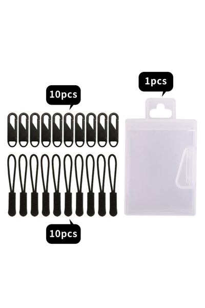 choice2 21 قطعة 10/11/20/21 قطعة سحّابات بديلة لتمديد الحبل لحقائب الظهر والس...