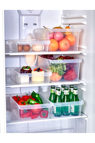 ASlife Home 6-Piece 3 Size Refrigerator Organizer 8 Liters 6 Liters 4 Liters
