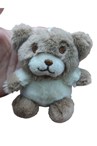 Fidan oyuncak سلسلة مفاتيح على شكل دب قطيفة لطيفة وحقيبة حلية مقاس 12 سم متعد...