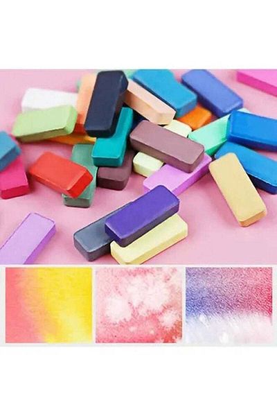 COOYA 36 Colors Solid Watercolors Paints Set,with Water Brush Paintbrush Pencil Sponge Watercolor Paper
