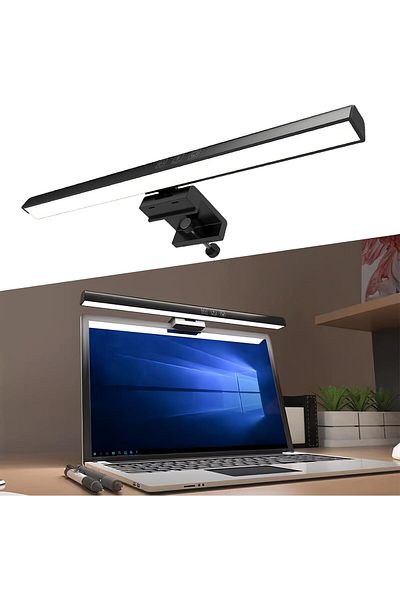 COOYA Computer Monitor Lamp,Eye Caring No Screen Glare, e-Reading Task Lamp, Dimmable 3 Color Temperature
