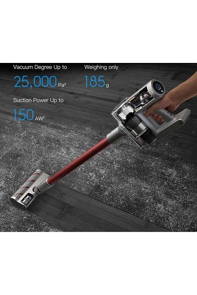 Dreame Aspirator vertical Dreame V11, 25.2V, 450W, 25.000Pa, Rezervor 0.5, Autonomie 90 minute (Rosu)