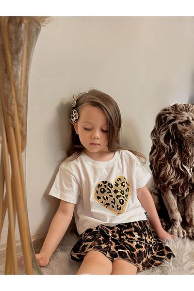ALPİDS Leopard Pleated Skirt Suit