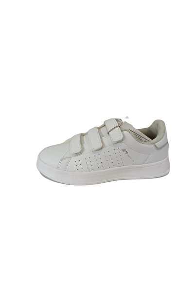 M.P. M.P 2625 White Unisex Faylon Light Sole Velcro Sports Shoes