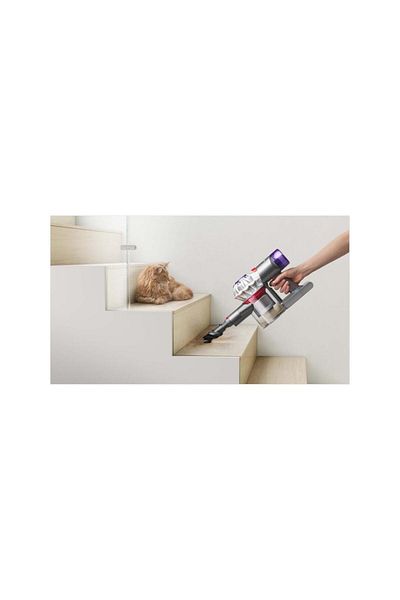 DYSON Aspirator vertical fara fir Dyson V8 Advanced 492636-01, 425 W, Autonomie 40 minute,(Argintiu/Nichel)
