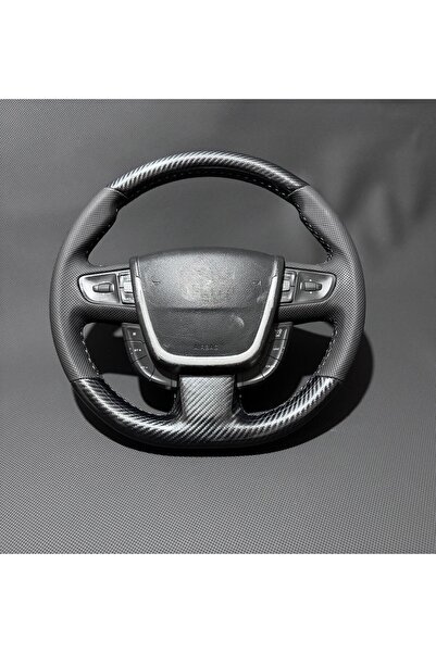 dk direksiyon Kaplamacı PEUGEOT 508 ARACA ÖZEL DİKMELİ DİREKSİYON KILIFI-FÜME...