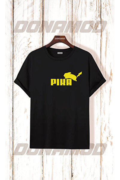 donamod تي شيرت بيكاتشو بيكاتشو بوكيمون قناع كارتون أصفر مصمم هدية لصديق