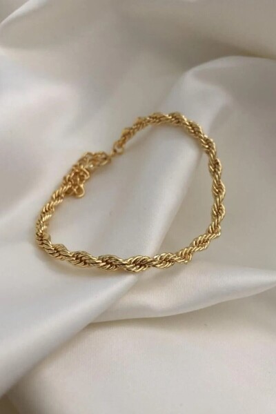 Genel Markalar Kadın Hediyelik Gold Altın Rengi Burgu Nostalji Bileklik