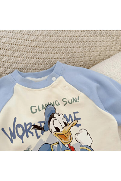 nannie Donald Boys Blue Jumpsuit - 6-9 months