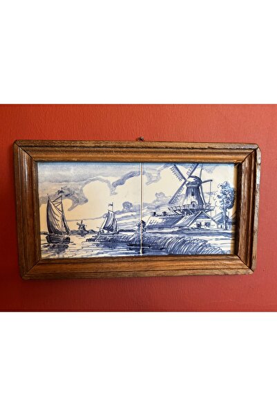 tayfuntufan antika koleksiyon 30 cm 16,5 cm ölçülerinde ahşap çerçevesinde Ho...