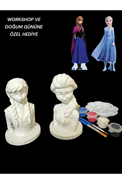 shop Elsa ve Anna 3D Figür Boyama Seti