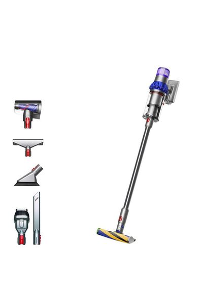 DYSON Aspirator Vertical Dyson V15 Detect Fluffy 2023, 0.76 L, 660 W, 60 minute (Albastru/Nichel)
