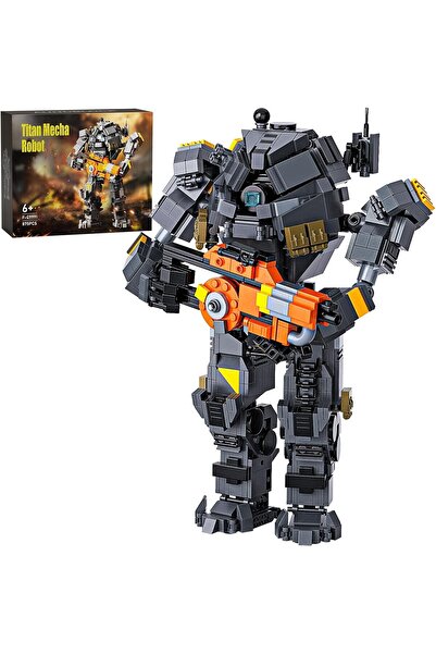 millionspring Titanyum Robot ve Mecha Figür Montaj Seti, Yaratıcı Teknik Tuğl...