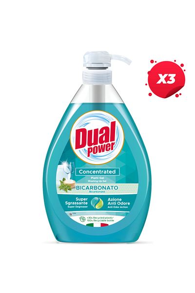 DUAL X3 - VAZA DE DETERGENT DUAL 1000ML BICARBONAT SALVIE
