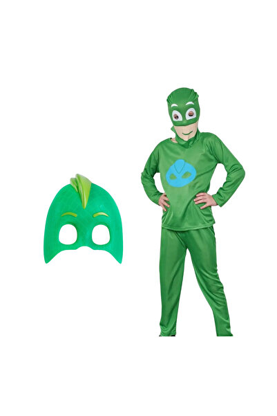 KidMania Costum Gekko KidMania® cu mască pentru copii - Eroi în Pijama 3-5 an...