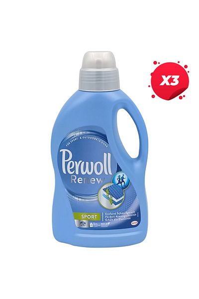 Perwoll X3 - PERWOLL LIQUID DETERGENT 1.375L RENEW SPORT 25 WASHES