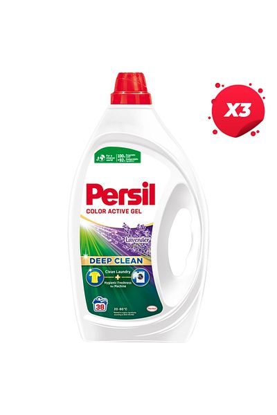 Persil X3 - PERSIL LIQUID DETERGENT 1.71L LAVENDER GEL 38 WASHES