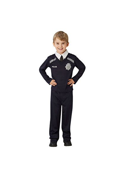 OEM Costum Ofiter de politie pentru copii 7-8 ani 128 cm