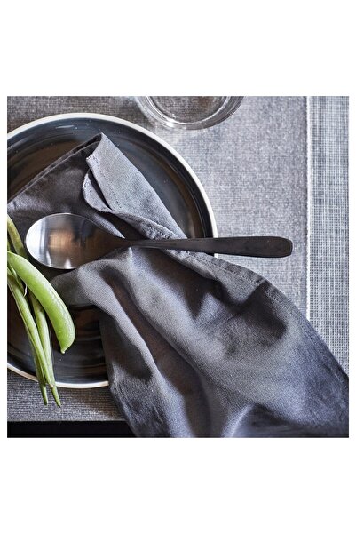 IKEA SVARTSENAP Napkin, dark grey, 35 x 35 cm