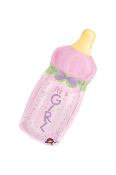 Anagram Balon folie Biberon It's a Girl, 77 cm