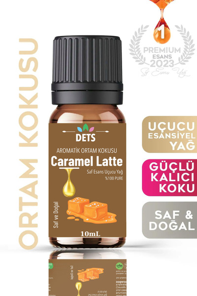 Dets Caramel Latte Uçucu Yağı Sıcak ve Tatlı Hava Nemlendirici Kokusu Buhurda...