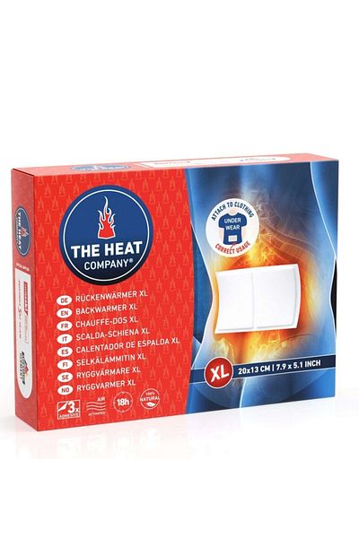 THE HEAT COMPANY 3-Piece Set with 2 Eyes and 18 Hours Adhesive Backwarmers Xl Back Waist Warmer