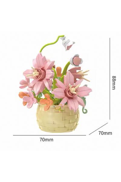 marimari Flower Bouquet - Collectible Decorative Building Blocks Set for Adults