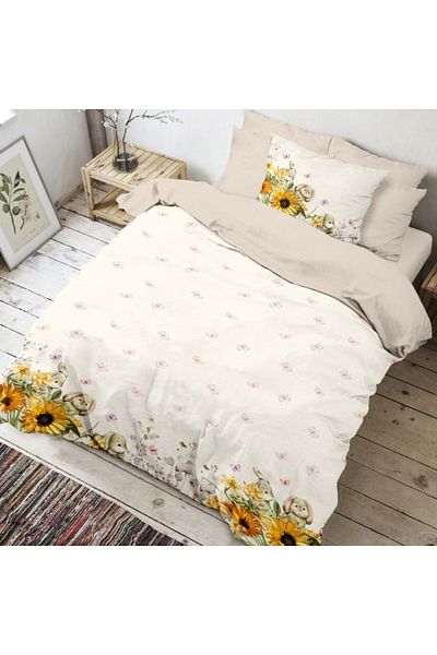 Club Cotton Easter linen 1 person 100% cotton, Mochi