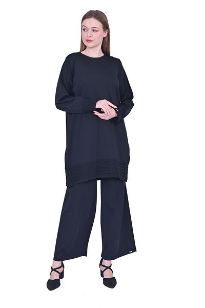 Invee 7025 Black Knitwear Tunic