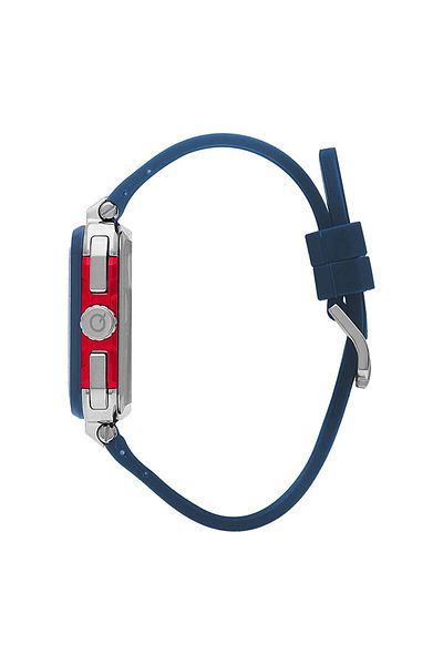 Quantum QUANTUM PWG1102.999 Men Multi Function Display Watch & Silicone Strap Dark Blue