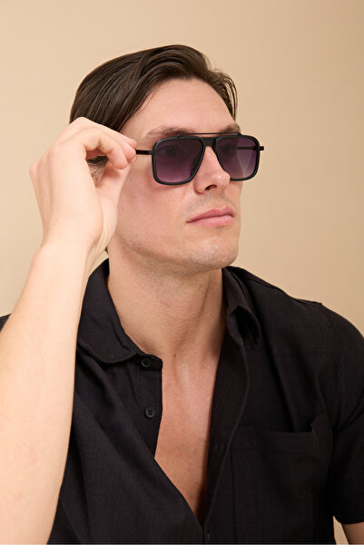 Eyesofia Hablat Lux Unisex Men's Black Sunglasses