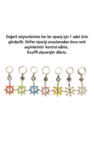 GRANDSTORE Green Color Rudder Figure Zamak Casting Unbreakable Keychain