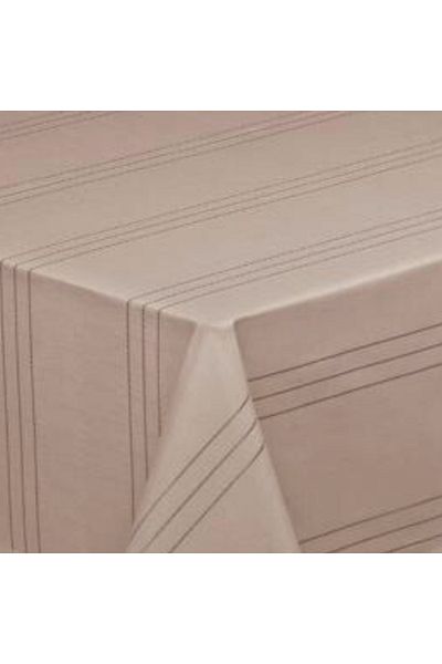 Sivalde Покривка за трапезна маса Colber Striped Pattern Carefree Fabric Cappuccino