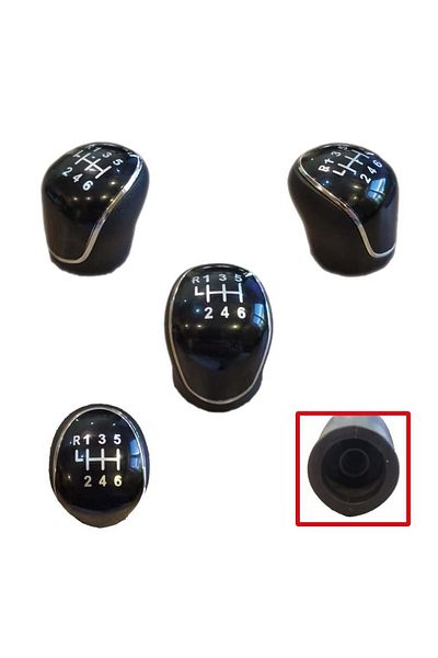 ZETOTO Focus Kuga C-Max Mondeo S-Max Transit Gear Shift Knob 6 Forward Plastic Type 7G9R-7217-Ckd