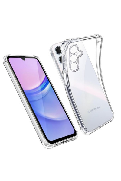 izzytech جراب سيليكون مرن شفاف متوافق مع هاتف Samsung Galaxy A15