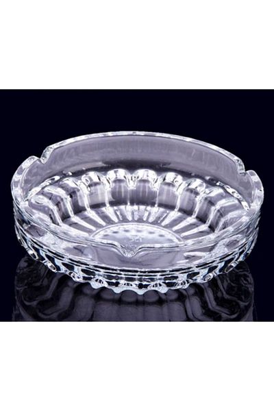Fİ HOME 10cm Diameter Glass Ashtray - 1 Piece