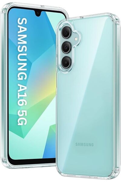 izzytech جراب سيليكون مرن شفاف غير ملون متوافق مع هاتف Samsung Galaxy A16
