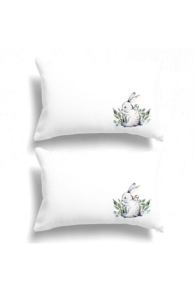 Club Cotton Set of 2 pillowcases with Easter motifs, 50x70cm, Gizmo