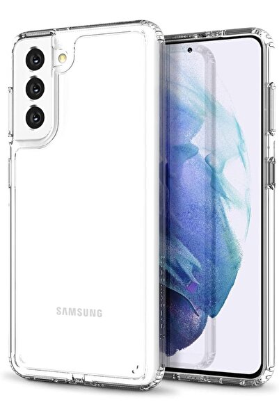 izzytech جراب سيليكون مرن شفاف متوافق مع هاتف Samsung Galaxy S21