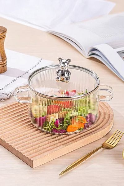 Onetick Borosilicate High Temperature Resistant Glass Pot 1800 ml