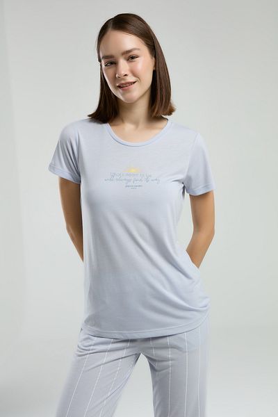 Pierre Cardin Set de pijamale cu mânecă scurtă din țesătură din jerseu pentru femei