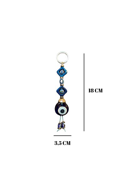 GRANDSTORE Kare Evil Eye Evil Eye Beaded Double-Way Gift Keychain