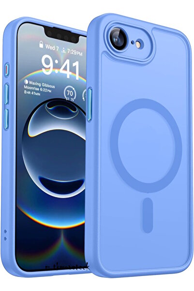 m.tk moveteck iPhone 16e Kılıf Mat Magsafe Şarj Özellikli Darbe Önleyici Hass...