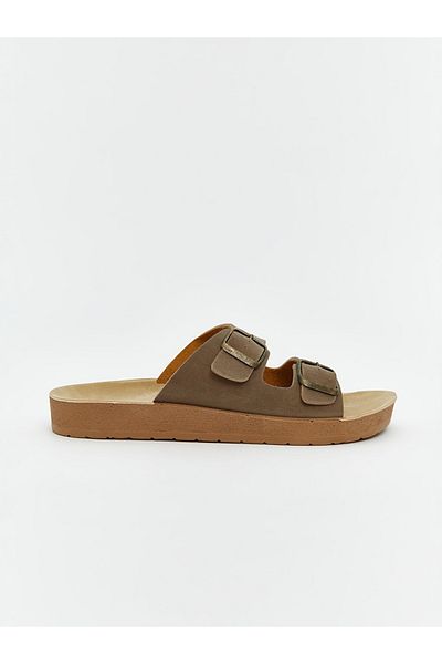 LC Waikiki Γυναικείες παντόφλες πόρπης διπλής ζώνης LCW STEPS